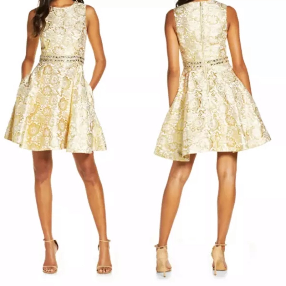 Lilly Pulitzer Levy Gold Metallic Dress